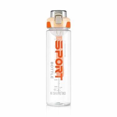 Imagem de Garrafa Plástica 1000ml 1 Litro Multiuso para Água Suco Vitaminas e Be