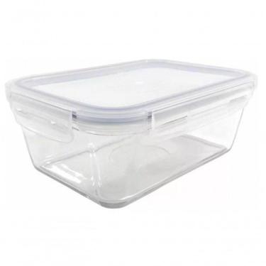 Imagem de Pote De Vidro Retangular Hermetico Marmita 1000 Ml - Mimo