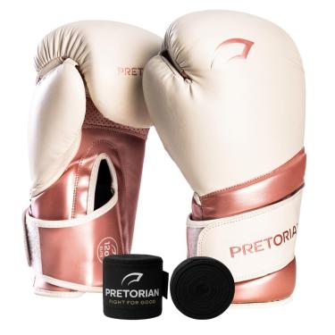 Imagem de Kit Luva Boxe Muay Thai Elite e Bandagem 3 Metros Pretorian - Treino e Sparring 10oz 12...