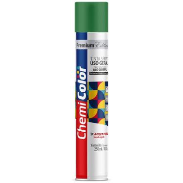 Imagem de Tinta Spray 250ml Premium Edition Uso Geral Verde Escuro 680524 para Pintura Interna e Externa Chemi Color
