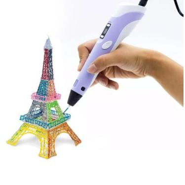 Imagem de Caneta Impressora 3D Drawing Pen 3D C/ Filamento PLA Painel LCD - 3D P