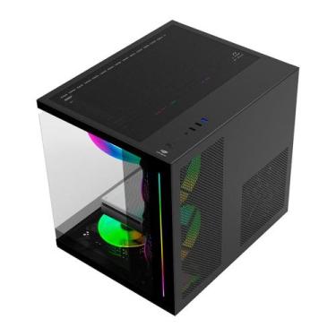 Imagem de Gabinete sem fonte c3tech gaming aquarius mt-g810bk - preto - C3 TECH