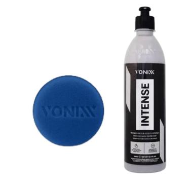 Imagem de Renovador de Plásticos Internos Automotivos Intense 500ML com Aplicador de Espuma Proteção UV Vonixx
