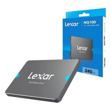 Imagem de SSD Lexar NQ100 240GB SATA III 2,5 Até 550MB/s LNQ100X240G-RNNNG