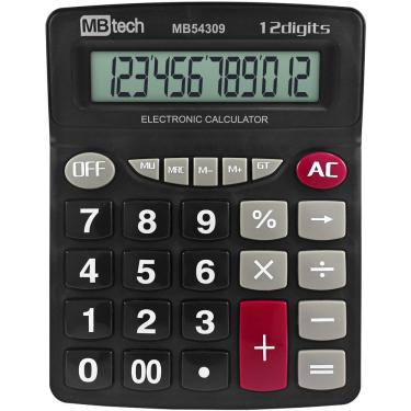 Imagem de Calculadora Eletrônica 12 Dígitos MBTech MB4309