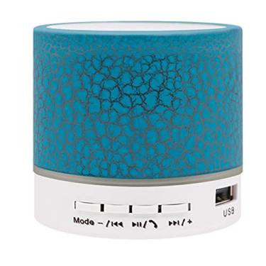 Imagem de Mingzhe A9 Crack Padrão Mini Alto-falante Suporte Luz Colorida Disco U Cartão TF Porta AUX Porta AUX sem Fio Caixa de Alto-falante Portátil