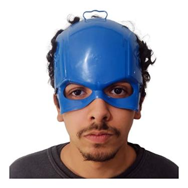 Imagem de Mascara Capitão Azul América Dimensão do Produto 15x14x5cm Estimula a Imaginação e a Criatividade das Crianças - 134733