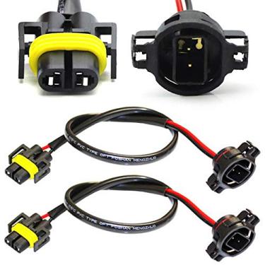 Imagem de (2) Fios de soquetes de porco iJDMTOY 5202 para H11 compatíveis com lâmpadas de neblina Subaru BRZ Scion FR-S de conversão Retrofit