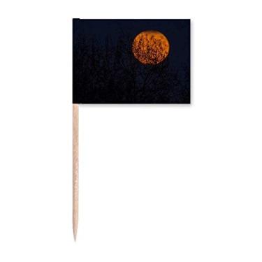 Imagem de Red Shadow Planet Nebulae Blue Toothpick Flags Marcador Topper Decoração de Festa