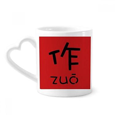 Imagem de Caneca com personagem da morte chinesa China café cerâmica copo de coração de vidro