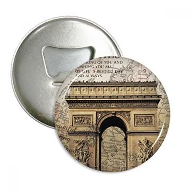 Imagem de Emblema multifuncional Arch Of Triumphal Melhor Abridor de Garrafas Paris Imã de Geladeira