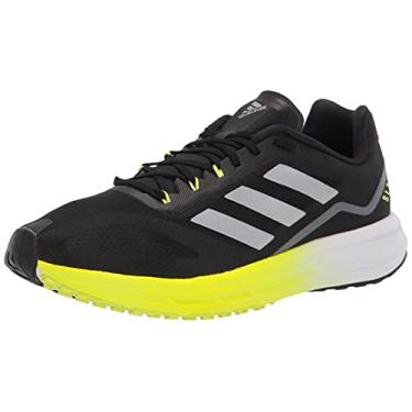 Imagem de adidas Tênis de corrida masculino Sl20 - Amarelo, Preto/Preto/Amarelo Solar., 10