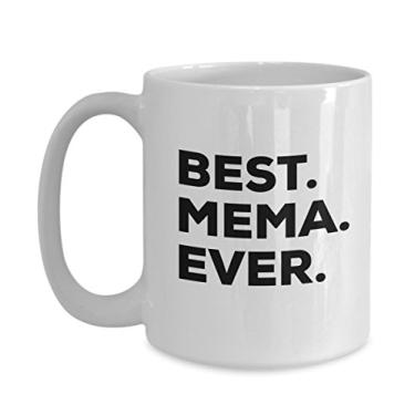 Imagem de Mema Gifts – Caneca de café Best Mema Ever – Ideia inovadora de presente – Adicionar ao conjunto de caixas de presente – no dia das mães e Natal – Presentes que