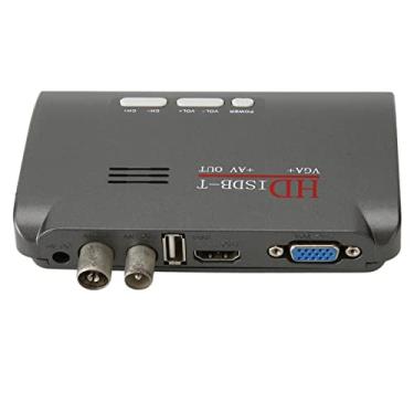 Imagem de Conversor AV para HDMI, adaptador RCA 1080p para HDMI suporta interface 3D, transmissões ISDBT, adaptador conversor de áudio e vídeo AV 16:9 4:3 AV para VGA com controle remoto (plugue EUA)