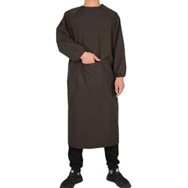 Imagem de Avental À Prova D'água Adulto Resistente À Água E Óleo Avental De Manga Longa, Cozinha Doméstica, Açougue, Avental De Trabalho Em Fábrica De Processamento De Alimentos,A16,120x120cm,Constructive23