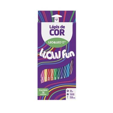 Imagem de LÁPIS DE COR WOW 12 CORES REDONDO LEO&LEO