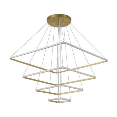 Imagem de Lustre Pendente Nordecor Inverse Dourado LED 120W