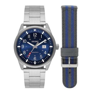 Imagem de RELÓGIO ORIENT MASCULINO PRATEADO + Pulseira  MBSS1452 D2SX