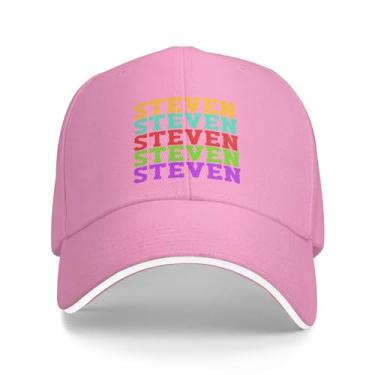 Imagem de Boné de beisebol Steven Truckers clássico original 2024 ajustável para homens/mulheres rosa, rosa, G