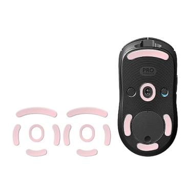 Imagem de TALONGAMES Almofadas de patins de mouse com bordas curvas arredondadas compatíveis com Logitech G PRO Wireless Gaming Mouse Feet Replacement (0,8 mm, liso, PTFE rosa) Pro Performance Upgrade