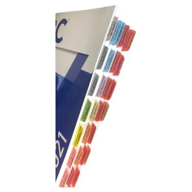 Imagem de Guias de livro para o Código Internacional de Construção 2021. Abas laminadas, codificadas por cores e removíveis para o IBC (livro não incluído)