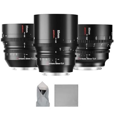 Imagem de 7artisans Lente Cine de grande abertura T2.0 de 35 mm/50 mm/85 mm compatível com Leica/Sigma/Panasonic L Mount