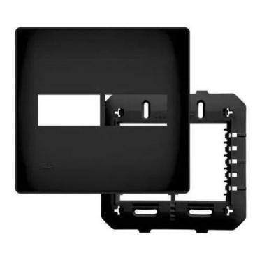 Imagem de Placa 4x4 Preta 02 Módulos Com Suporte SHP - Fame