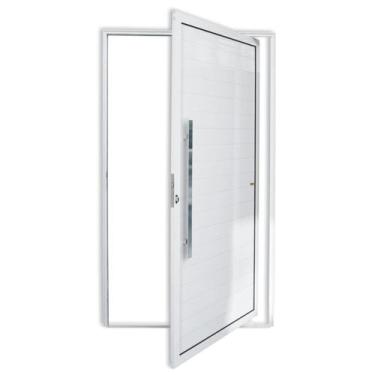 Imagem de Porta de Alumínio Pivotante Lambril 210x120cm com Puxador Super Brimak