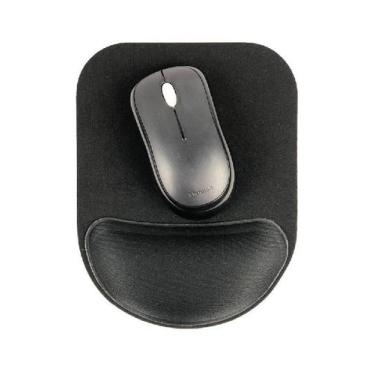 Imagem de Mousepad ergonomico compact preto (502) - RELIZA