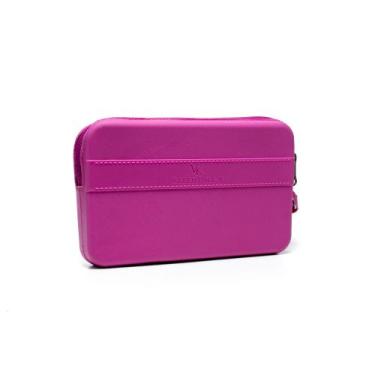 Imagem de Carteira Feminina Blogueira Com Zíper de Mão VK, Rosa fucsia