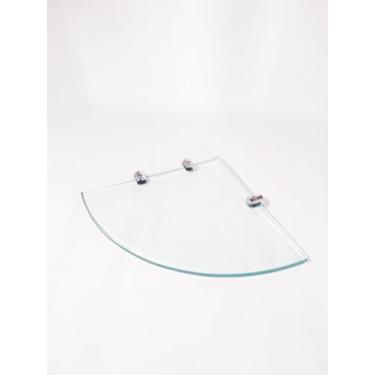 Imagem de Prateleira de canto incolor 6 mm vidro comum - Atacado do Vidro, 1kg, 