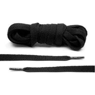 Imagem de Par Cadarço Poliester Chato Branco Ou Preto 120mm E 140mm - Santex, Pr