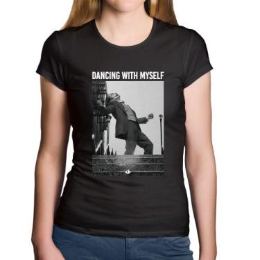Imagem de Baby Look Algodão Dancing with myself - Foca na Moda, Preto, GG