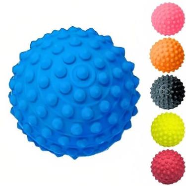 Imagem de 01 Bolinha Cravo Fisioterapia Anti Stress Mão Bola Pet Pés Massageador