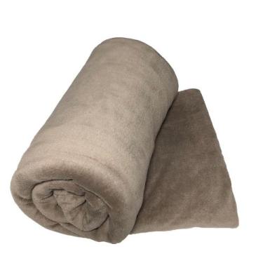 Imagem de Manta Cobertor Macio King Envio Imediato Cáqui - FLorenza Enxovais