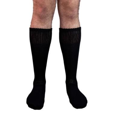 Imagem de Meião de Futebol Kit 6 Adulto Atoalhado - 38/44 - Ramote, Preto, 38-44