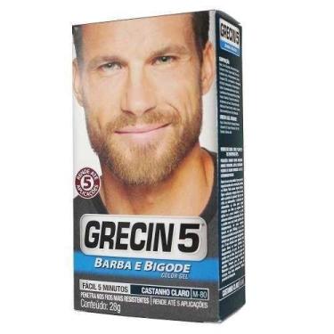Imagem de Grecin 5 Color Gel Barba Bigode Castanho Claro