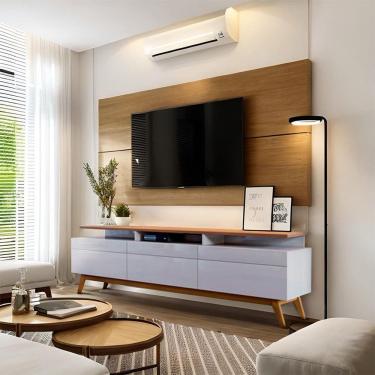 Imagem de Rack Atemp Off White e Nature 180 cm