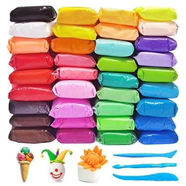 Imagem de 36 Colors Air Dry Clay,Magic Modeling Clay with Tools,Ultra Light DIY Modeling Clay for Kids,Children,DIY Crafts,Creative Art Crafts