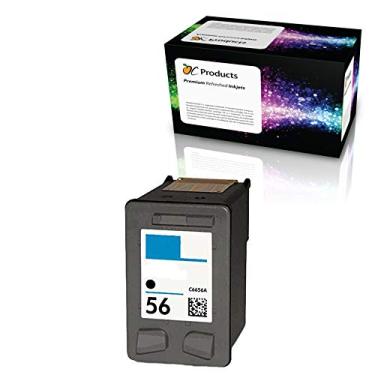 Imagem de OCProducts Cartucho de tinta de reposição para impressoras HP 56, HP PSC 1315, 2410, 1110, 2175, Officejet 6110, Deskjet 450, Photosmart 7150, 7260 (1 preta)