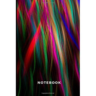 Imagem de Notebook- neon hair- A unique lined notebook/journal. Travel Friendly. 200 pages. 90gsm paper. Gift for Back To School, birthdays and special holidays.