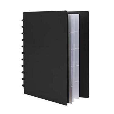 Imagem de Livro de apresentação encadernado em espiral, 20 folhas, bolsos transparentes, capas plásticas, pastas com vários bolsos, tamanho carta, documentos, organizador de projetos, portfólio de arte, livro