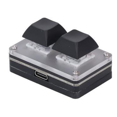 Imagem de Teclado Mecânico Macro de Uma Mão, Teclado Retroiluminado Rgb Com 2 Teclas, Atalho Programável, Cópia de Pasta, Mini Teclado Usb