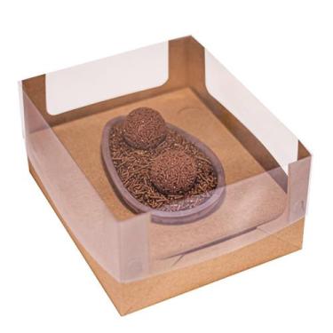 Imagem de Kit 5 Embalagem Caixa Ovo Páscoa Chocolate 150/250g Classico Alta Duo 