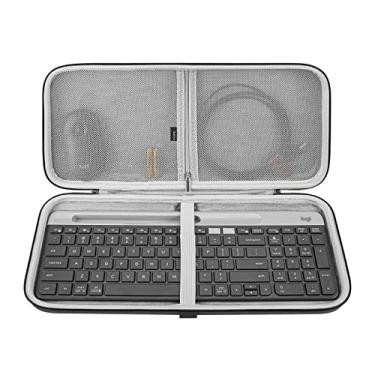 Imagem de GEEKRIA Geekria Keyboard Carrying Case, Bolsa De Viagem Protetora De Casca Dura, Compatível Com Logitech Mk470 Slim Wireless Keyboard And Mouse Combo, Logitech Mk470, Logitech K585, Logitech K580 (C