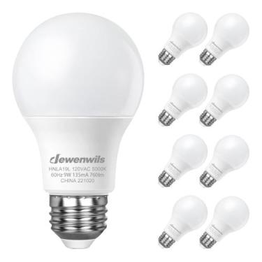 Imagem de Lâmpada LED DEWENWILS A19 9W (equivalente a 60W) 5000K 760LM