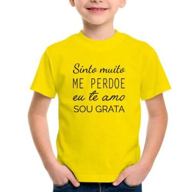 Imagem de Camiseta Infantil Ho'oponopono - Sinto muito, me perdoe, eu te amo, so