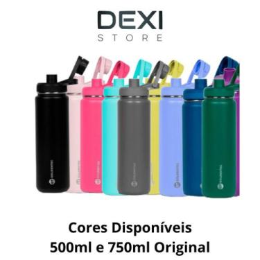 Imagem de Garrafa Térmica Original Goldentec + Personalização, 750ml, Rosa Claro