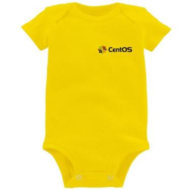 Imagem de Body Bebê CentOS Linux - Foca na Moda, Amarelo, GG