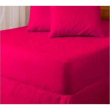 Imagem de Lençol Protetor Impermeavel Matelado(Rosa,Casal)